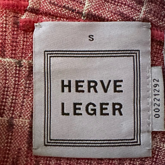 Herve Leger Pink Houndstooth Bandage Dress size small - Picture 4 of 4